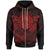 Tahiti Polynesian Zip up Hoodie Tahiti Red Seal Camisole Hibiscus Style Unisex Red - Polynesian Pride