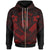 Hawaii Zip up Hoodie Red Seal Polynesian Patterns Unisex Red - Polynesian Pride