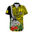 New Caledonia Polynesian Coat Of Arms Mix Tropical Flowers Hawaiian Shirt LT14 - Polynesian Pride