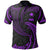 Papua New Guinea Polynesian Polo Shirt Purple Tribal Wave Unisex Purple - Polynesian Pride