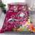 Fiji Custom Personalised Bedding Set - Turtle Plumeria (Pink) Pink - Polynesian Pride