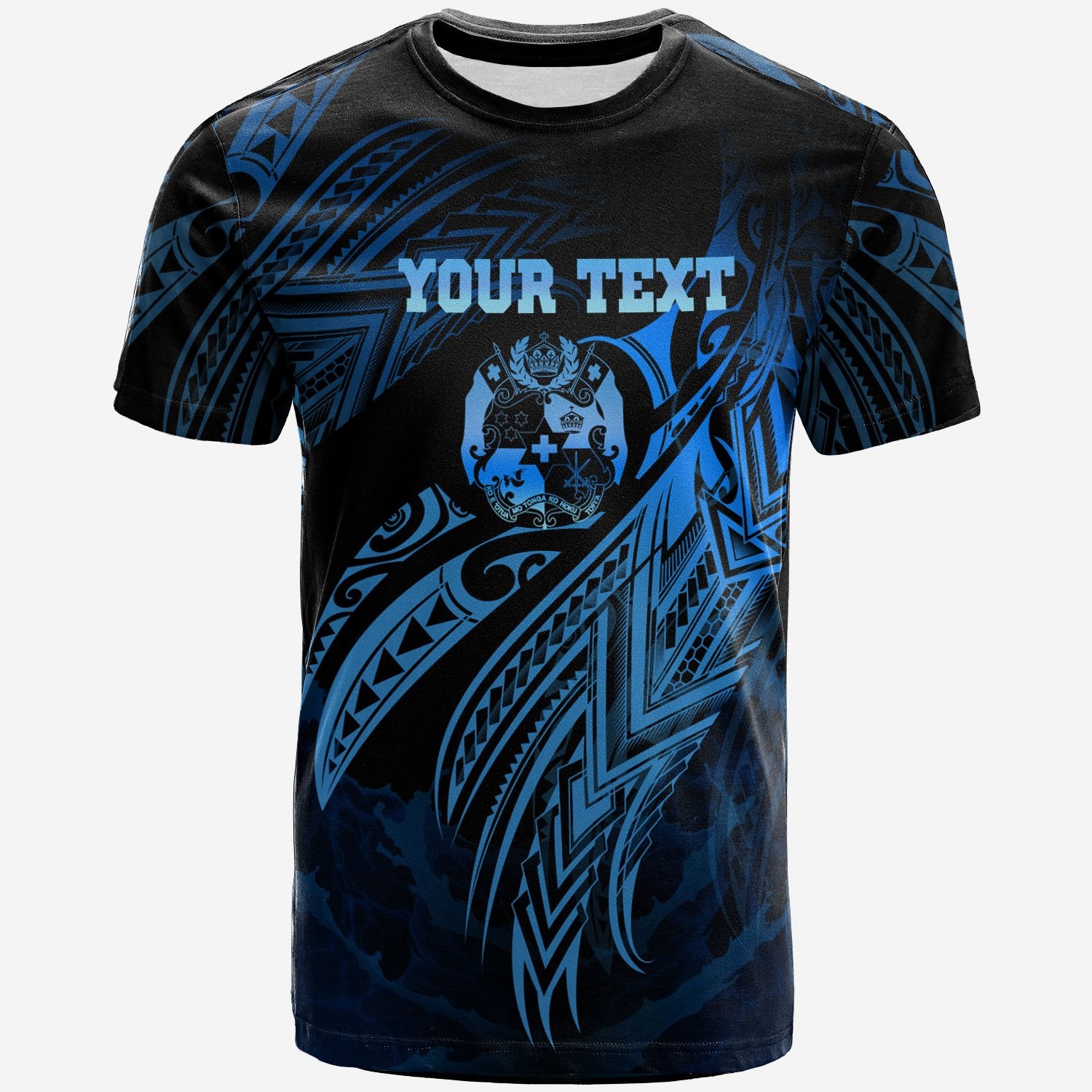 Tonga Polynesian Custom T Shirt Legend Blue Version Unisex Blue - Polynesian Pride