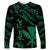 Hawaii Kanaka Maoli Polynesian Custom Personalised Long Sleeve Shirt - Poly Tattoo Green Version - LT12 Unisex Green - Polynesian Pride