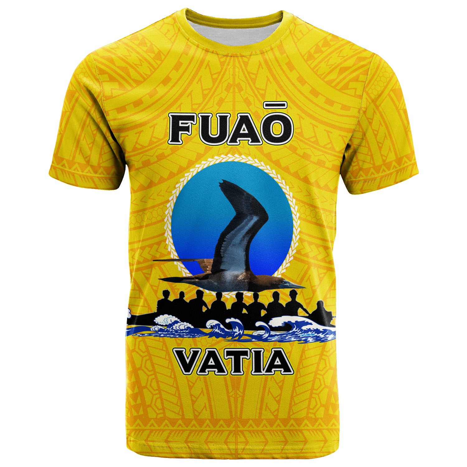Custom American Samoa T Shirt Fuao of Vatia Pride LT12 Unisex Yellow - Polynesian Pride