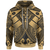 Kosrae Hoodie Gold Seal with Polynesian Tattoo Gold - Polynesian Pride