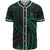 New Caledonia Polynesian Baseball Shirt - Green Tribal Wave Unisex Green - Polynesian Pride