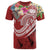 Polynesian Samoa T Shirt Summer Plumeria (Red) Unisex Red - Polynesian Pride