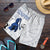 Guam Men's Shorts - Chamorro Heritage Ver 2 White Blue - Polynesian Pride