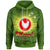 American Samoa Polynesian Hoodie Manua Flag Sunlight Unisex GREEN - Polynesian Pride