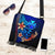 Wallis and Futuna Custom Personalised Boho Handbag - Vintage Tribal Mountain One Style One Size Blue - Polynesian Pride