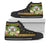 Niue High Top Shoes - Polynesian Gold Patterns Collection Unisex Black - Polynesian Pride