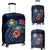 Nauru Polynesian Luggage Cover - Blue Turtle Hibiscus Blue - Polynesian Pride