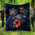 Fiji Polynesian Premium Quilt - Blue Turtle Hibiscus Blue - Polynesian Pride