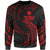 Marshall Islands Polynesian Sweater - Red Tribal Wave Unisex Red - Polynesian Pride