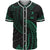 Yap Polynesian Baseball Shirt - Green Tribal Wave Unisex Green - Polynesian Pride