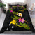 Papua New Guinea Polynesian Bedding Set - Plumeria Tribal Black - Polynesian Pride