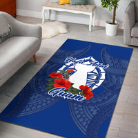 Hafa Adai Guam Legend Area Rug - LT12 Blue - Polynesian Pride