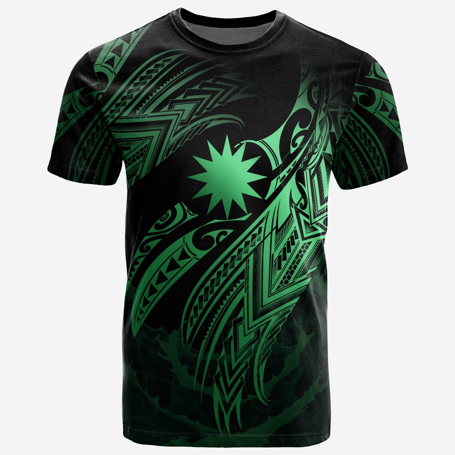 Nauru Polynesian T Shirt Nauru Legend Green Version Unisex Green - Polynesian Pride