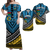 Custom Matching Hawaiian Shirt and Dress Vanuatu Sanma Province Tribal Pattern LT12 Blue - Polynesian Pride