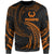 Pohnpei Polynesian Sweater - Orange Tribal Wave Unisex Orange - Polynesian Pride