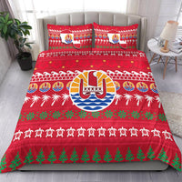 Tahiti Christmas Bedding Set - Ugly Christmas - LT12 Red - Polynesian Pride