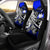 Marshall Islands Car Seat Cover - The Flow OF Ocean Blue Color Universal Fit Blue - Polynesian Pride