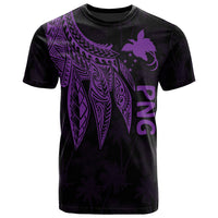 Papua New Guinea T Shirt Polynesian Wings (Purple) Unisex Purple - Polynesian Pride