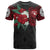 Tahiti Polynesian T Shirt Hibiscus and Sea Turtle (Red) Unisex Red - Polynesian Pride