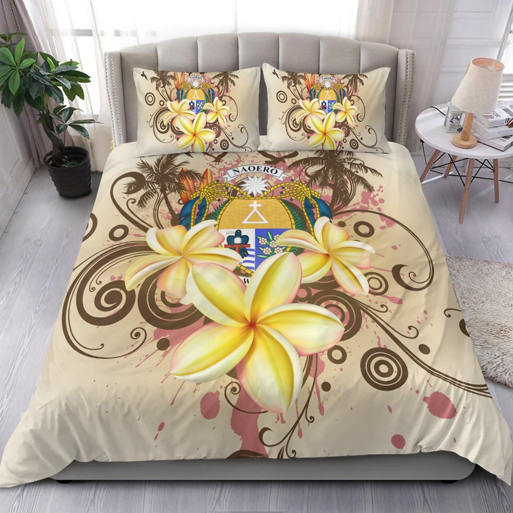 Nauru Polynesian Bedding Set - Summer Tropical White - Polynesian Pride