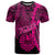 Tahiti Polynesian T Shirt Tribal Wave Tattoo Pink Unisex Pink - Polynesian Pride