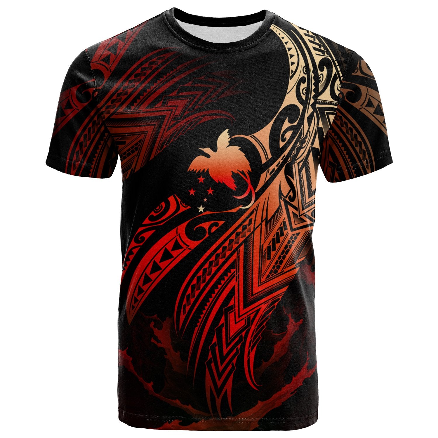 Papua New Guinea Polynesian T Shirt Papua New Guinea Legend Red Version Unisex Red - Polynesian Pride