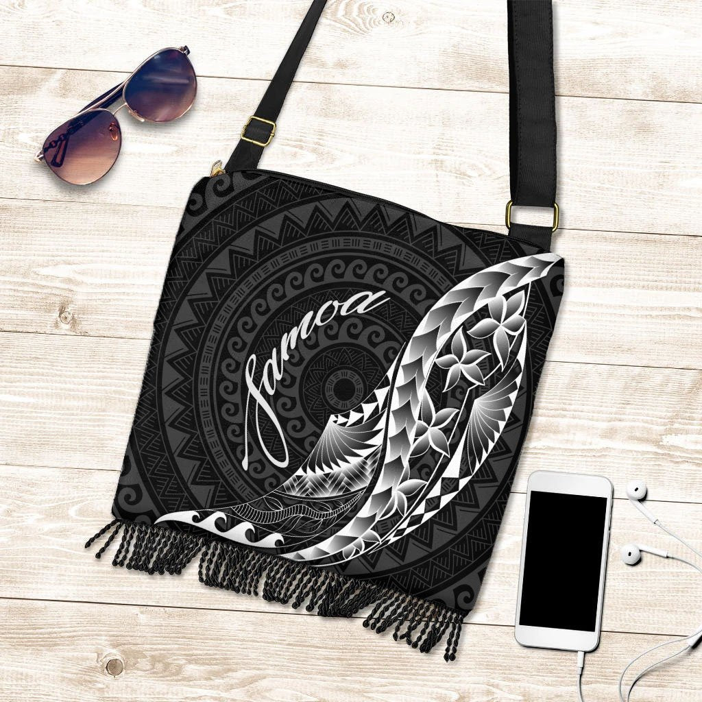 Samoa Boho Handbag - Polynesian Pattern Style One Style One Size Black - Polynesian Pride