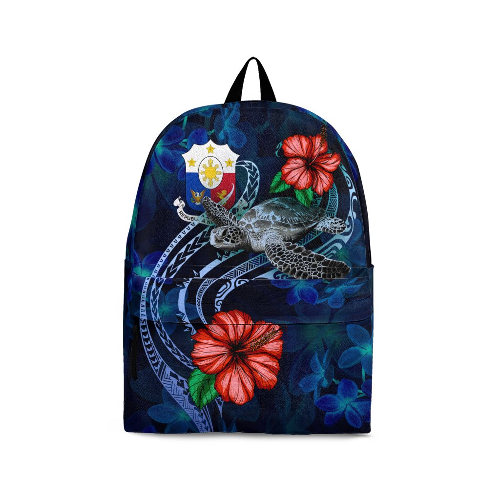 Philippines BackPack - Blue Turtle Hibiscus Blue - Polynesian Pride