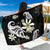 Plumeria Butterfly Sarong Sarong 44*66 Inch Black - Polynesian Pride