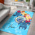 Federated States of Micronesia Area Rug - Tropical Style Blue - Polynesian Pride