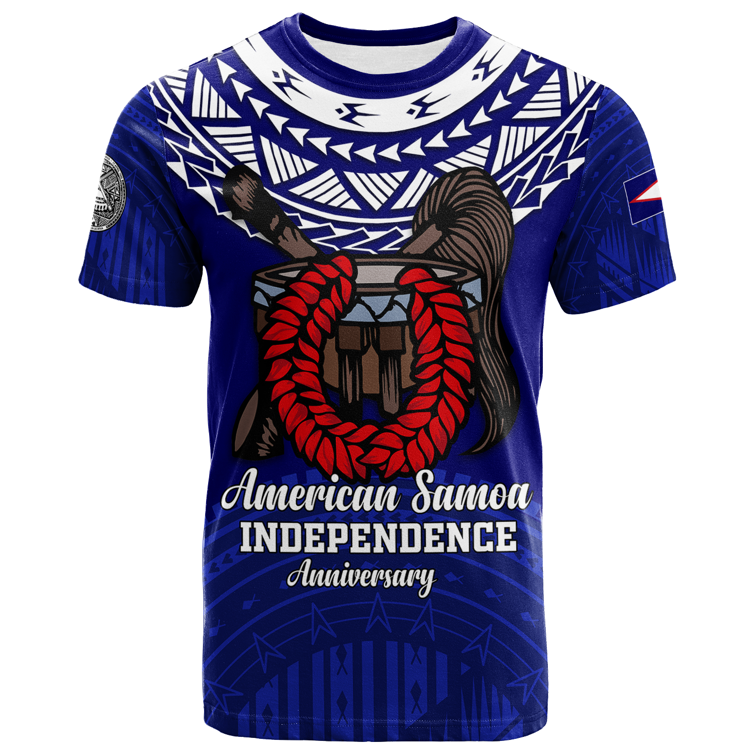 American Samoa Independence Anniversary Pride T Shirt LT12 Unisex Blue - Polynesian Pride