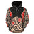 Hei Tiki With Maori Pattern Hoodie Black Unisex Black - Polynesian Pride