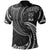 Fiji Polynesian Polo Shirt White Tribal Wave Unisex White - Polynesian Pride