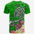 Polynesian T shirt Turtle Plumeria Green Color Unisex Green - Polynesian Pride