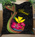 Hawaii Polynesian Fish Hook Hibiscus Quilt - LT12 Quilt Black - Polynesian Pride