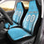 (Custom Personalised) Cook Islands Mauke Car Seat Covers - Tribal Pattern - LT12 Universal Fit Blue - Polynesian Pride
