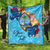 Guam Custom Personalised Premium Quilt - Tropical Style Blue - Polynesian Pride