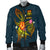 Tuvalu Polynesian Men's Bomber Jacket - Legend of Tuvalu (Blue) - Polynesian Pride