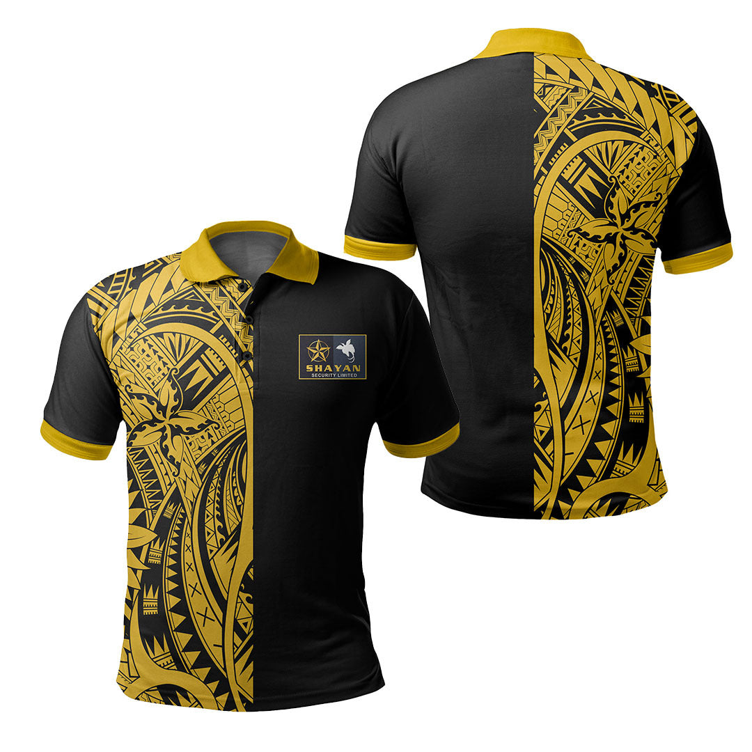 Shayan Custom Polo Shirt No.1 LT6 Unisex Yellow - Polynesian Pride