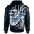 Polynesian Hawaii Hoodie Ocean Style Unisex Black - Polynesian Pride