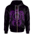 Hawaii Polynesian Zip up Hoodie Vintage Polynesian Turtle (Purple) Unisex Purple - Polynesian Pride