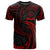 Palau Polynesian All Over T Shirt Red Tribal Wave Unisex Red - Polynesian Pride