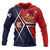 American Samoa Hoodie S Flag with Polynesian Patterns Unisex Red - Polynesian Pride