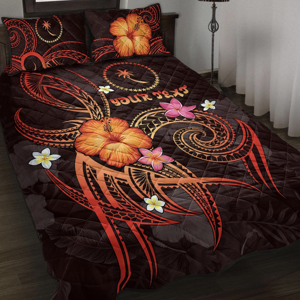 Chuuk Polynesian Personalised Quilt Bed Set - Legend of Chuuk (Red) Red - Polynesian Pride