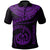 Vanuatu Polynesian Polo Shirt Vanuatu Waves (Purple) Unisex Purple - Polynesian Pride